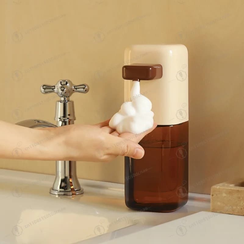 Dispenser automatico di sapone liquido con sensore intelligente per schiuma, lavamani elettrico per casa e cucina