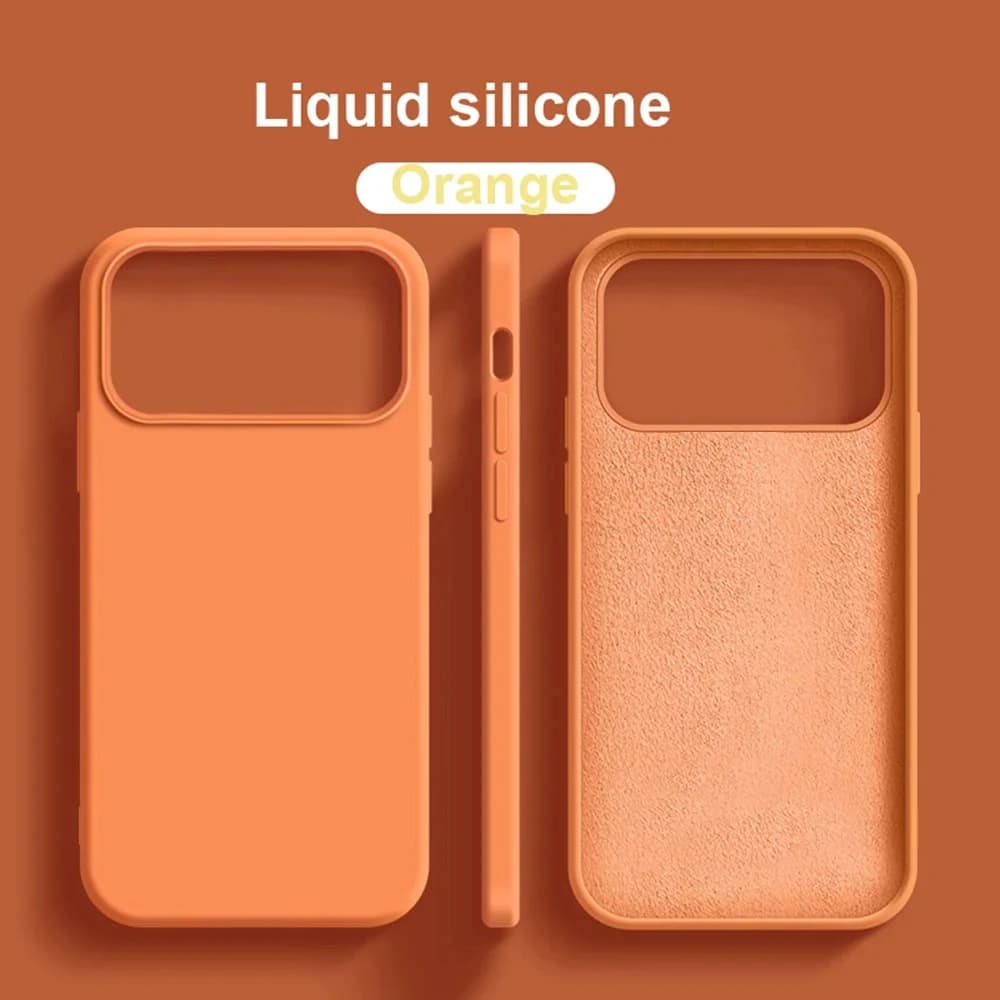 Liquid Silicone Phone Case for iPhone 17 16 15 Pro Max 17Pro 16Pro Shockproof Soft Bumper Cases for iPhone17 14 13 Pro Max Cover