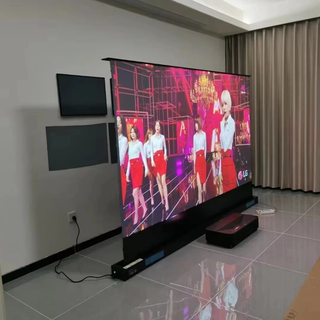 Schermo per Proiettore Elettrico da Home Theater 92 Pollici 16:9 4K UST ALR con Proiezione Motorizzata CBSP 16:9 UHD