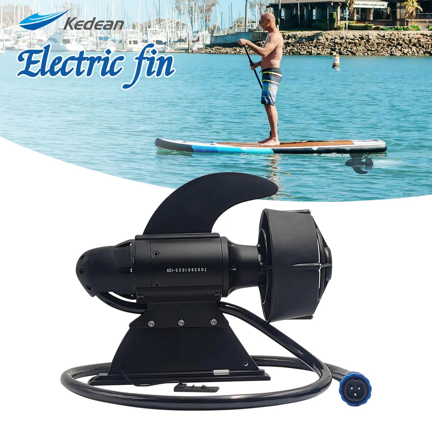 Elica SUP, motore da pesca subacqueo per paddle board e kayak da pesca, pinna elettrica per barca da pesca, spinta 28 libbre 600 W