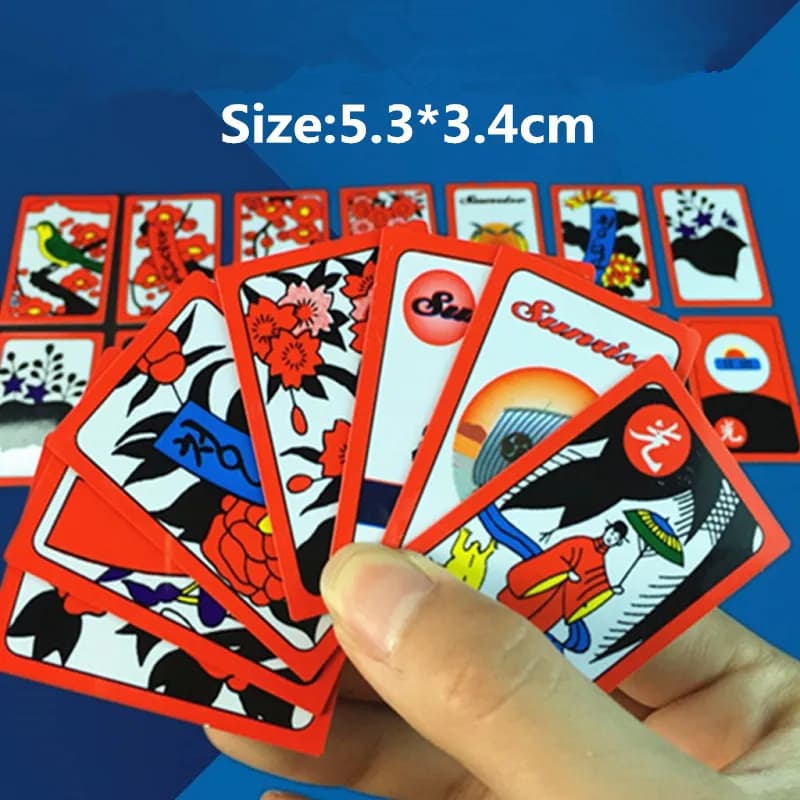 Coreano giapponese PVC impermeabile Mahjong Gostop Go Stop Carte da gioco da tavolo Popolare gioco da tavolo per feste in famiglia Go-stop Hanafuda Card
