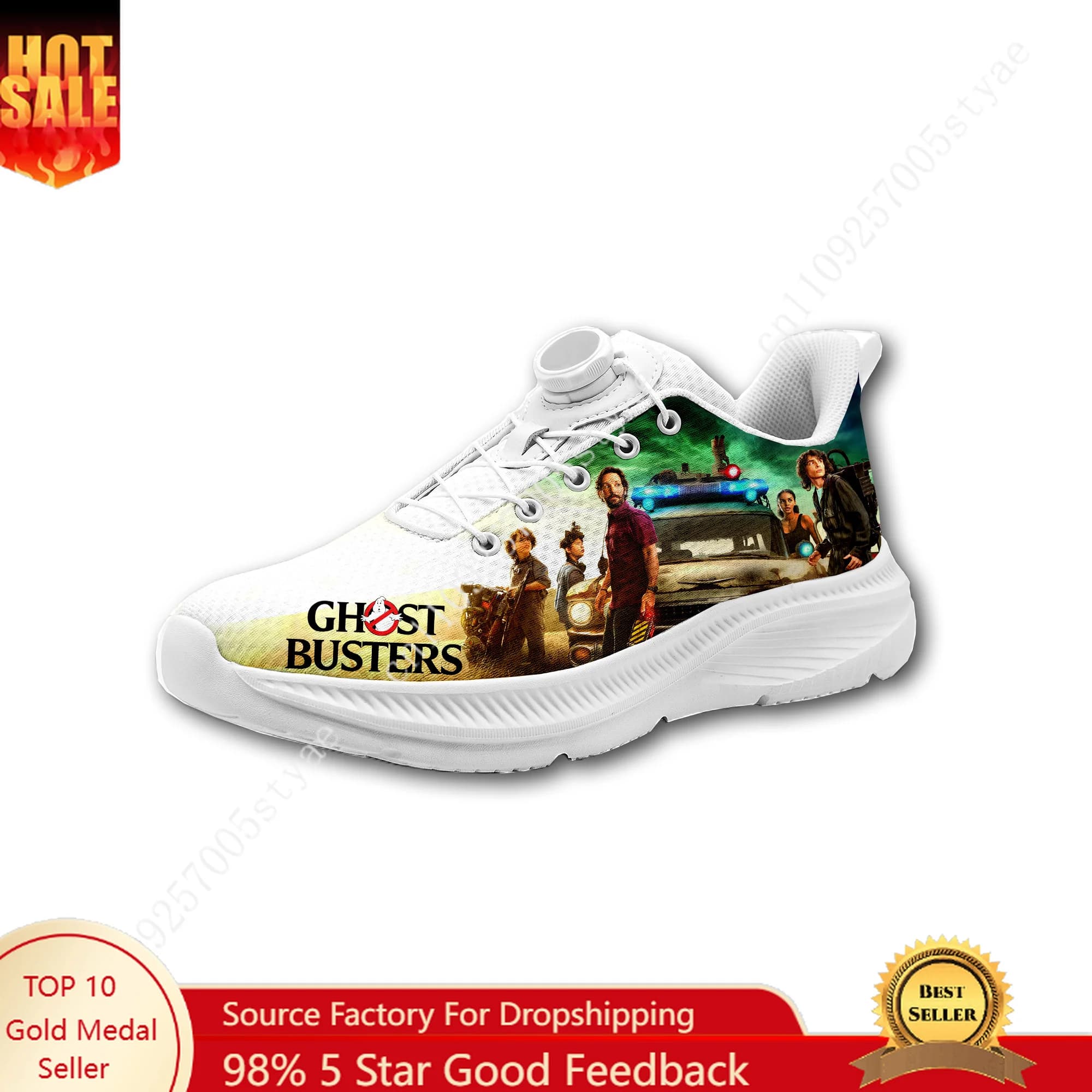 Egon Spengler Scarpe da viaggio su misura Uomo Donna Design con bottone rotante senza lacci Sneakers leggere Unisex