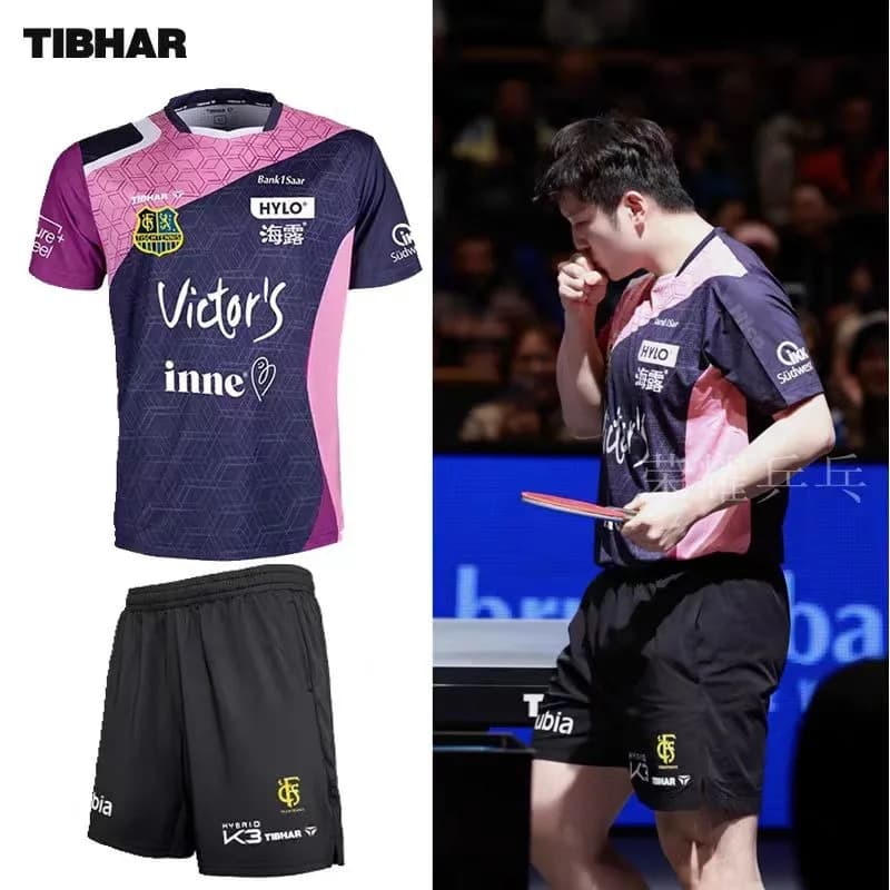 TIBHAR abbigliamento sportivo da ping pong 26 Champions League nuovo stile Fan Zhendong uniforme da competizione professionale a maniche corte