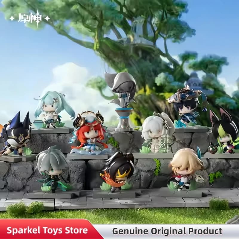 Genshin Impact Sumeru Battlefield Gracefulness Blind Box Tighnari Alhaitham Statuetta Carina Anime Figure Ornamento Giocattoli da Collezione Regalo