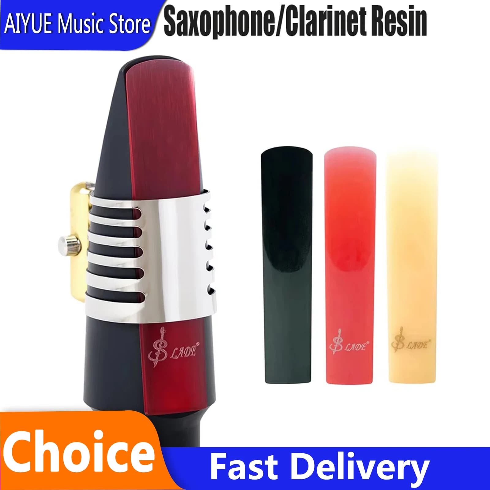 IRIN 3 Pack Saxophone Soprano/Alto/Tenor Reeds Clarinet Resin Reeds Eco-friendly Reed Parts Woodwind Music Instrument Parts