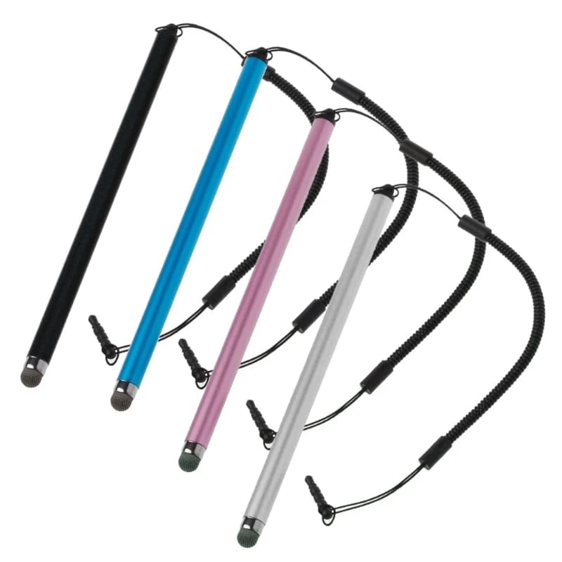 Penna stilo con cordino antismarrimento DN59 con punta in fibra per tablet Phone