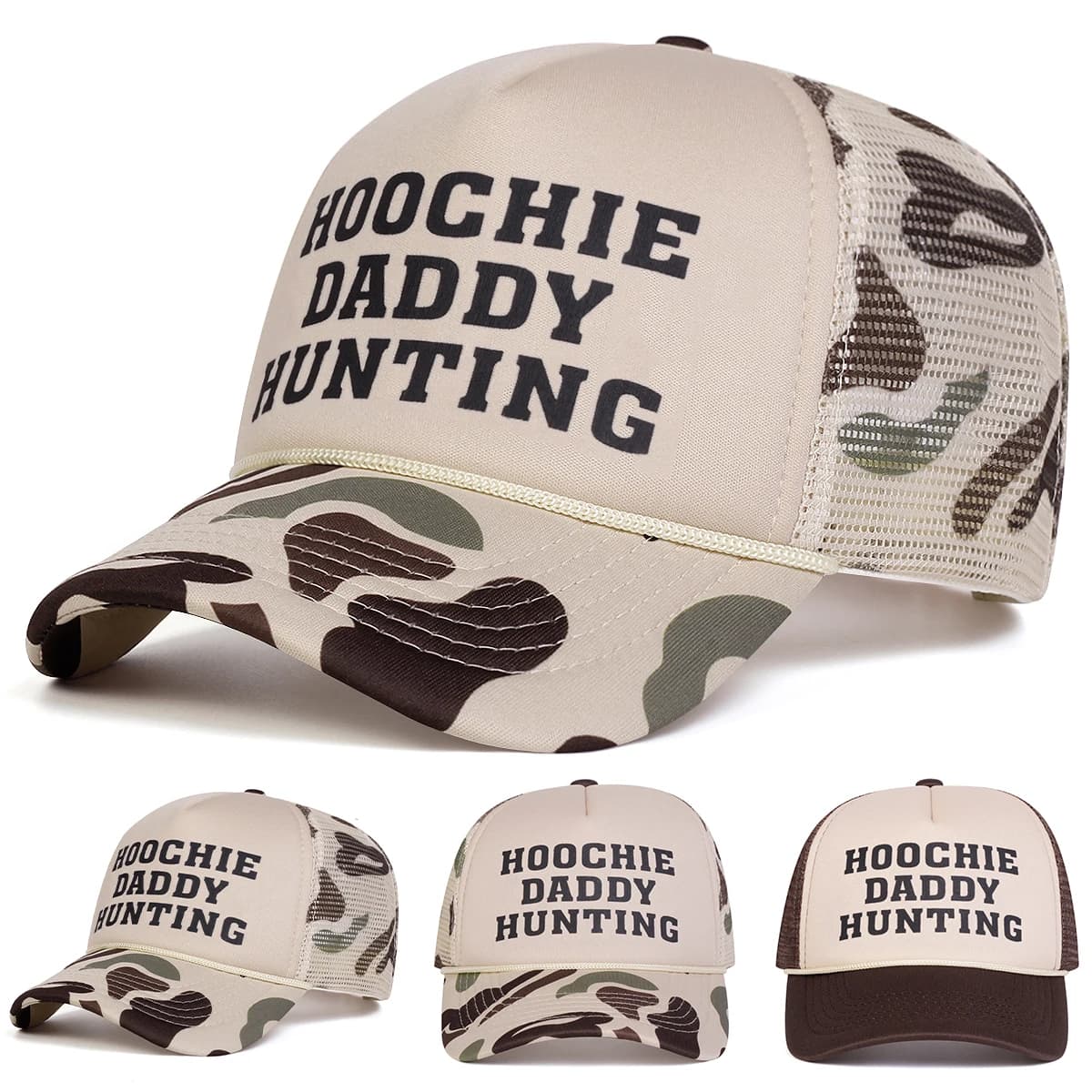 Unisex HOOCHIE DADDY HUNTING Embroidery Baseball Net Caps Spring Summer Outdoor Adjustable Casual Hats Sunscreen Hat Sports Cap