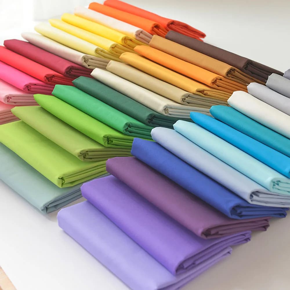 140x100 cm Tessuto popeline di cotone lavato Materiale trapuntato tinta unita per set di biancheria da letto e abbigliamento per bambini Abito Fodera da cucito fai da te