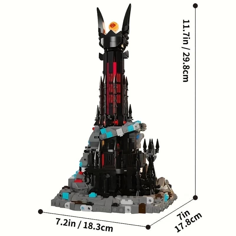 Set di Costruzioni Castello Luminoso 1224 Pezzi con Illuminazione, Regalo per Appassionati di Giochi