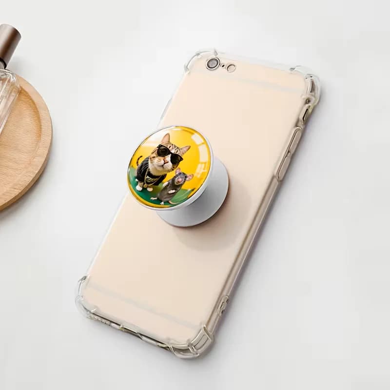 1 Phone Holder, Gift for Family, Friends, And Loved Ones (white), Desk Accessory, Home Office Essential, Compact Stand