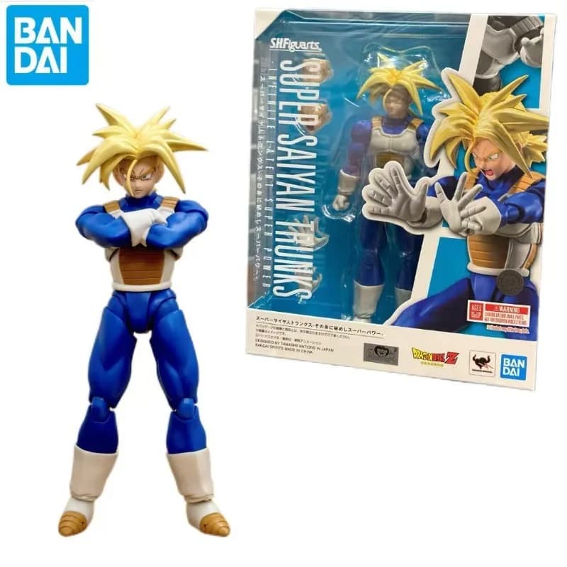 Disponibile - 100% Originale Dragon Ball Anime Figure SHF Super Saiyan TRUNKS Action Figure Giocattolo per Bambini Regalo Modellino da Collezione