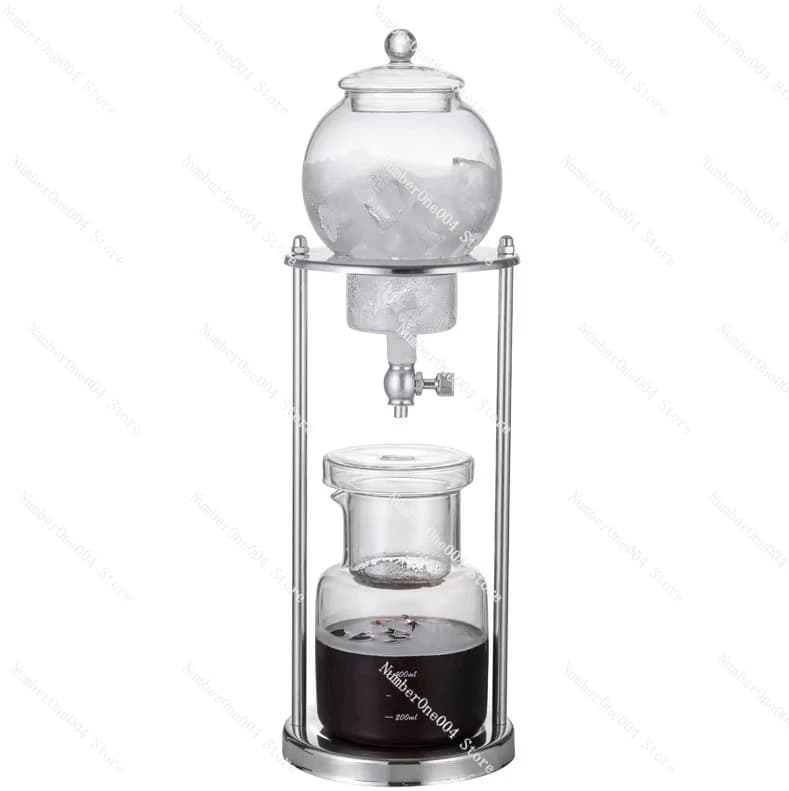 Ice Cold Brew Luxurys 600 ml drip coffee maker with copper/glass coffee maker with stainless steel bracket