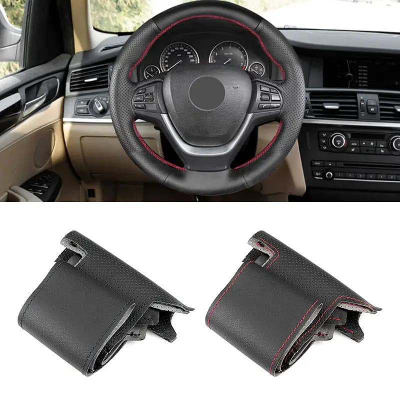 Car cover in perforated leather for BMW X3 F25 2011-2016 X4 F26 2014-2016 X5 F15 2014-2018 Hand sewn braces