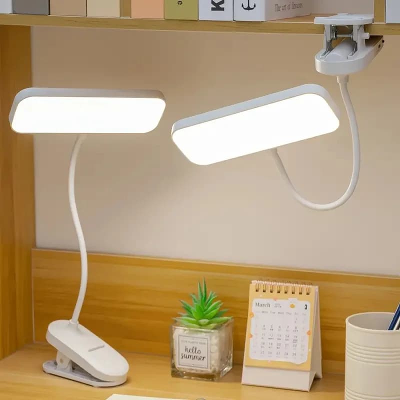 Work Desk Lamp with USB Charging Clip for University Students, Sleeping Desk And Reading Lamp For Bedroom, Suitable for Office, Study, Be