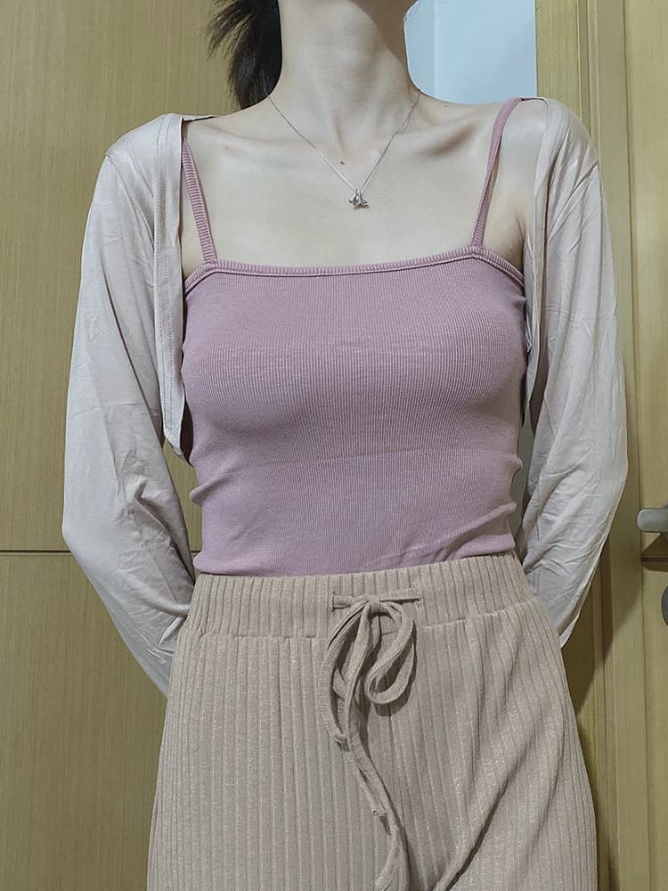 Versatile Short Sleeveless Women's Jacket Vintage Elegant Slimming Tallening Long Sleeve Open Cardigan Early Spring New Arrival