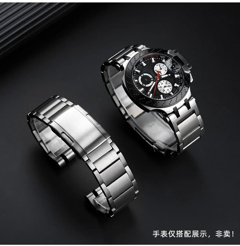 22 titanium alloy watch strap men accessories Concave and convex interface bracelet watchband For Tissot T-Race series T115417A