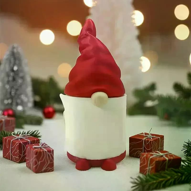 Organizzatore di carta igienica per la casa di Babbo Natale Porta asciugamani di carta da scrivania di Natale per la decorazione della stanza del bagno della cucina