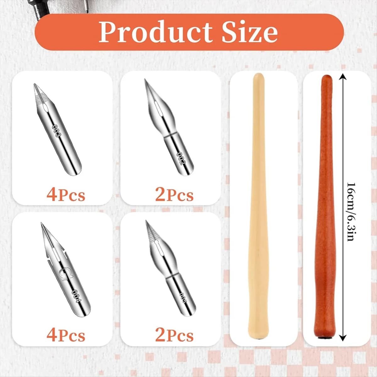New 10 Pcs Dip Pen Set Nib Pen Holder Comic Pen Nib Set Pen Ink Nib Calligraphy Pen Nibs Wooden Drawing Pen