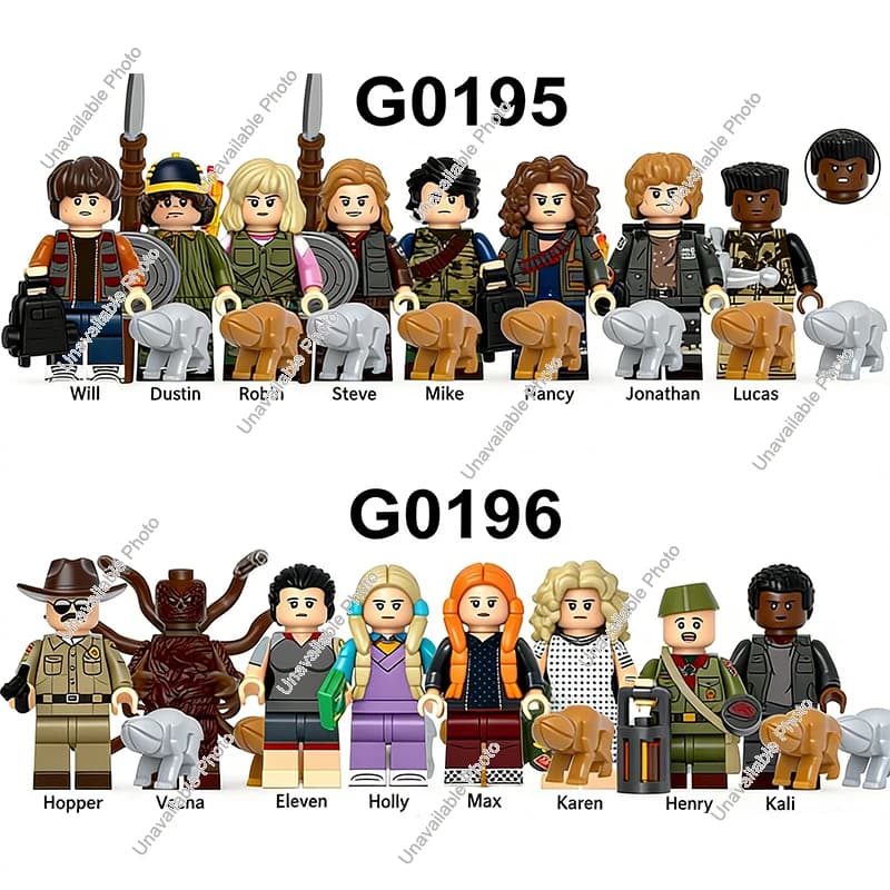 2026New The Horrible Movie Dustin Mike Holly Vecna Will Steve Robin Hopper Jonathan Eleven Action MiniFigures Blocks Bricks Toys