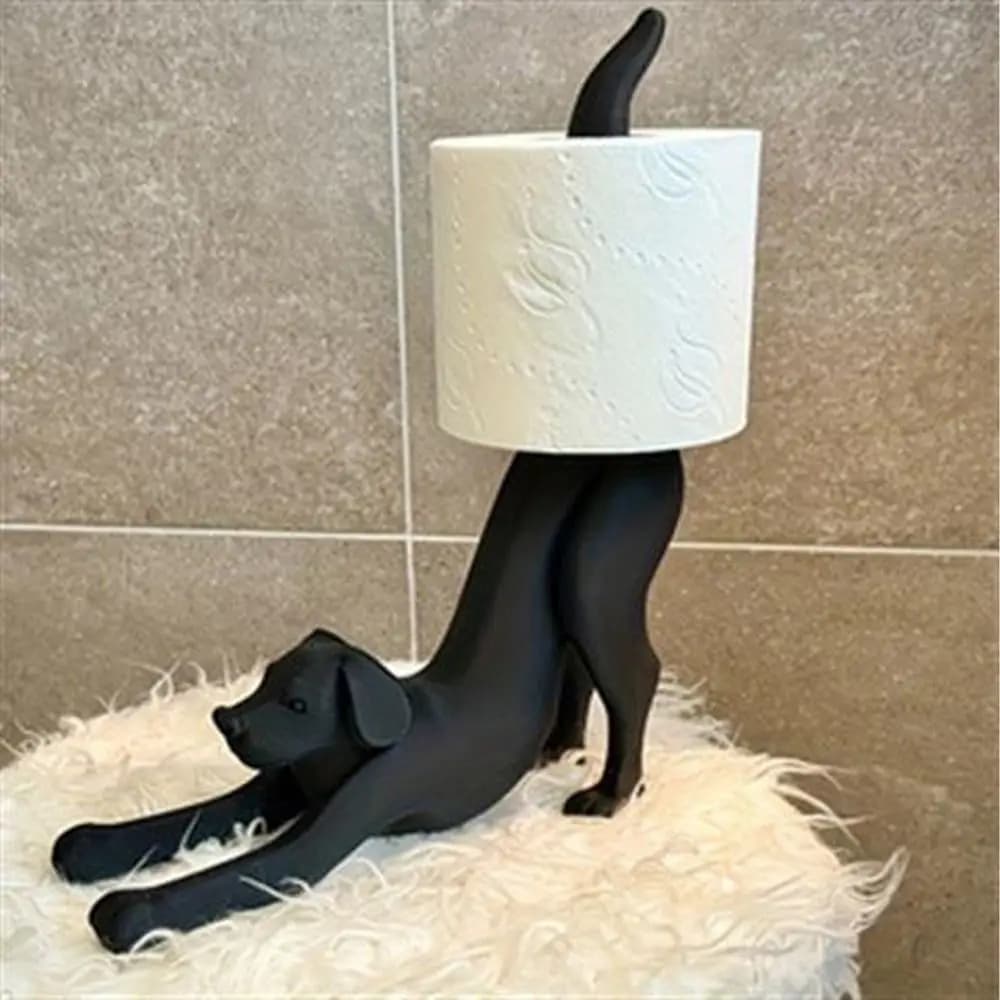 Convenient Dog Lion Cat Toilet Paper Holder 3D Printing Funny Tissue Holder Creative Ornaments Tissue Storage Rack Toilet
