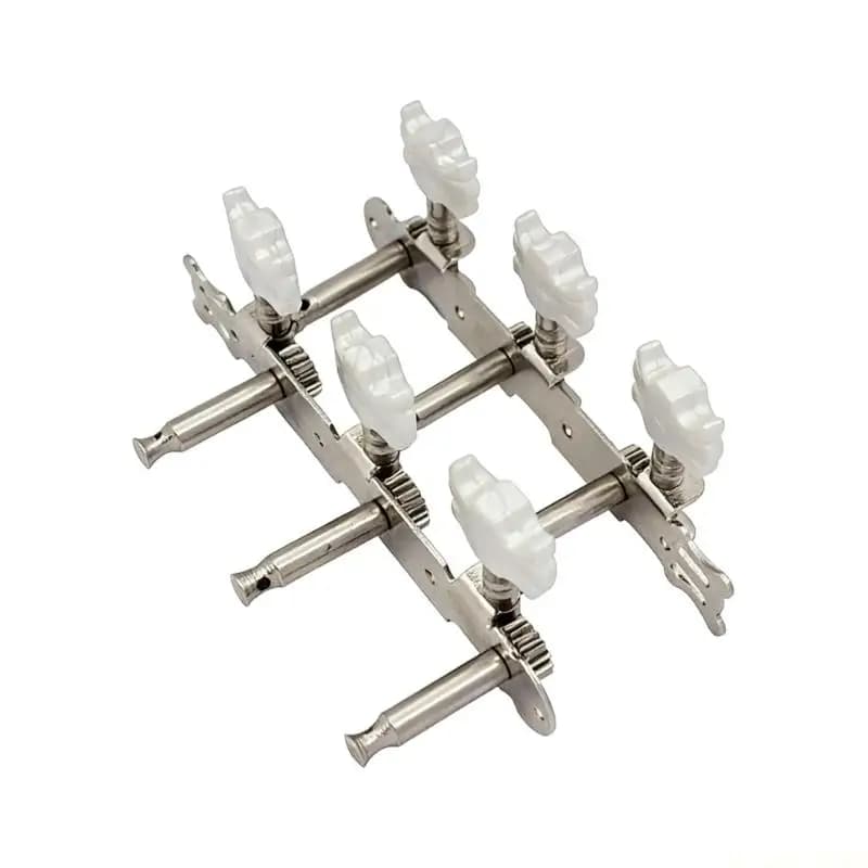 M5TC Set of 2 Triple Design Machine Heads Metal Texture for Acoustic Guitar and Ukulele Ergonomic Design Easy Installation