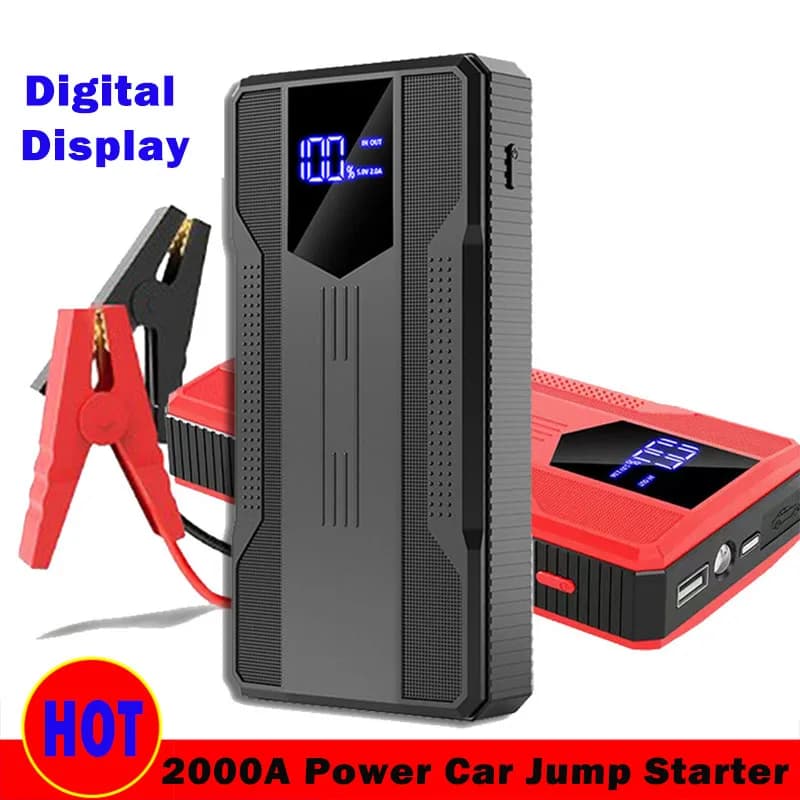 Avviatore di emergenza per auto 1000A Avviatore per batteria per auto Caricatore portatile per banca di potere 12V Dispositivo di avviamento di emergenza automatico Booster