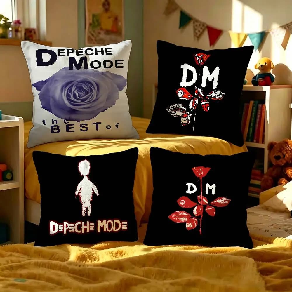 band D-DEPECHE M-MODE Pillow Gift Home Office Decoration Bedroom Sofa Car Cushion Cover case 45x45