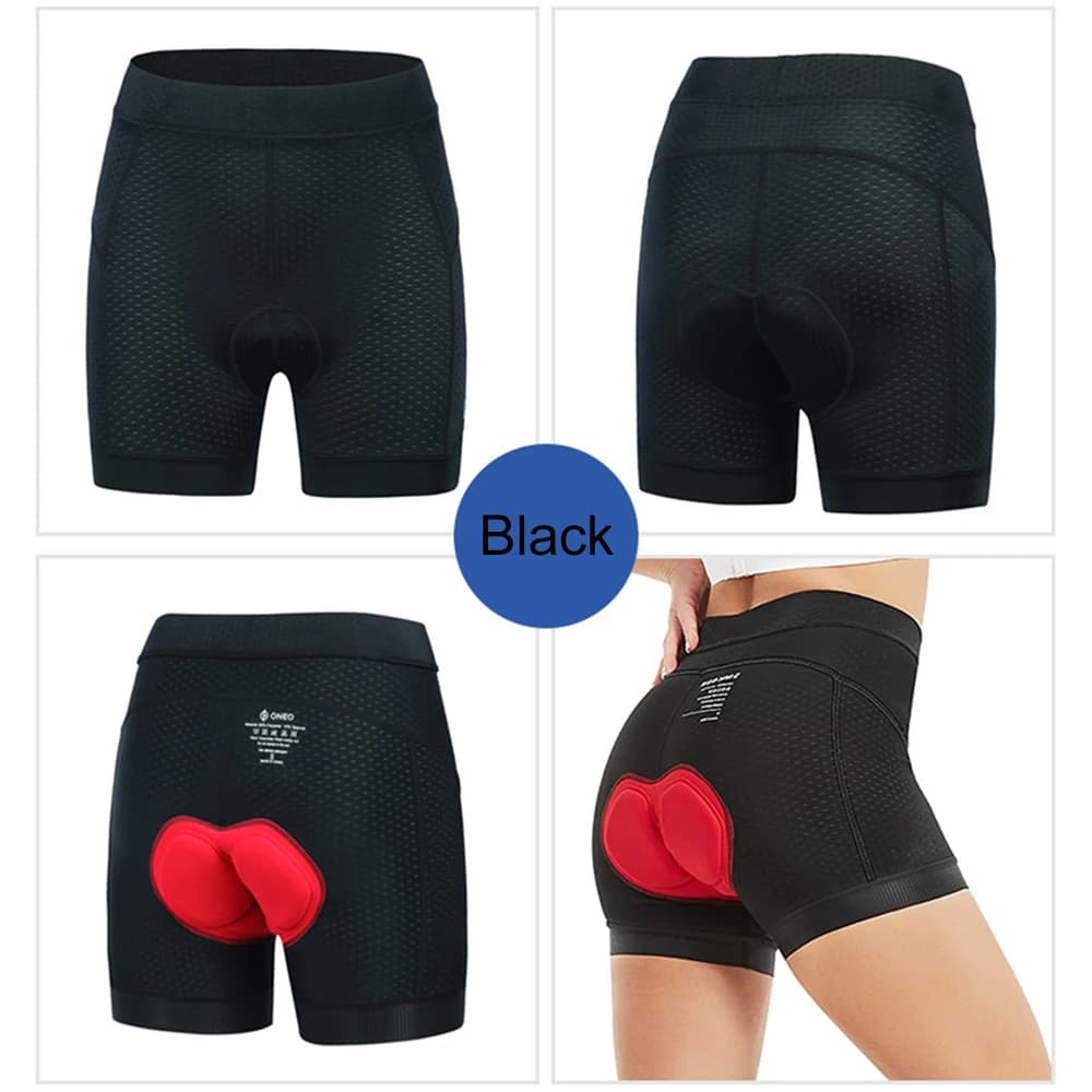 Pantaloncini da Ciclismo per Uomo con Imbottitura 4D, Intimo Tecnico per Mountain Bike e Bicicletta con Gamba Antiscivolo