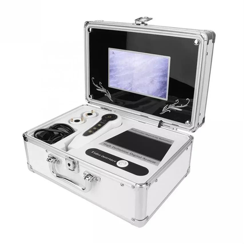 Rilevatore di analizzatori di pelle e capelli LCD da 7 pollici Lente d'ingrandimento per microscopio digitale Rilevatore di follicolo di peli della pelle Rilevatore di cuoio capelluto a casa