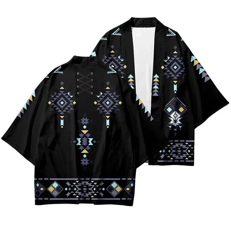 wiwiwi 123Game Final Fantasy XIV Wafuku Cosplay Kimono FF14 Stampa 3D Mantello Accappatoio unisex Cardigan Yukata Sportswear Pigiama