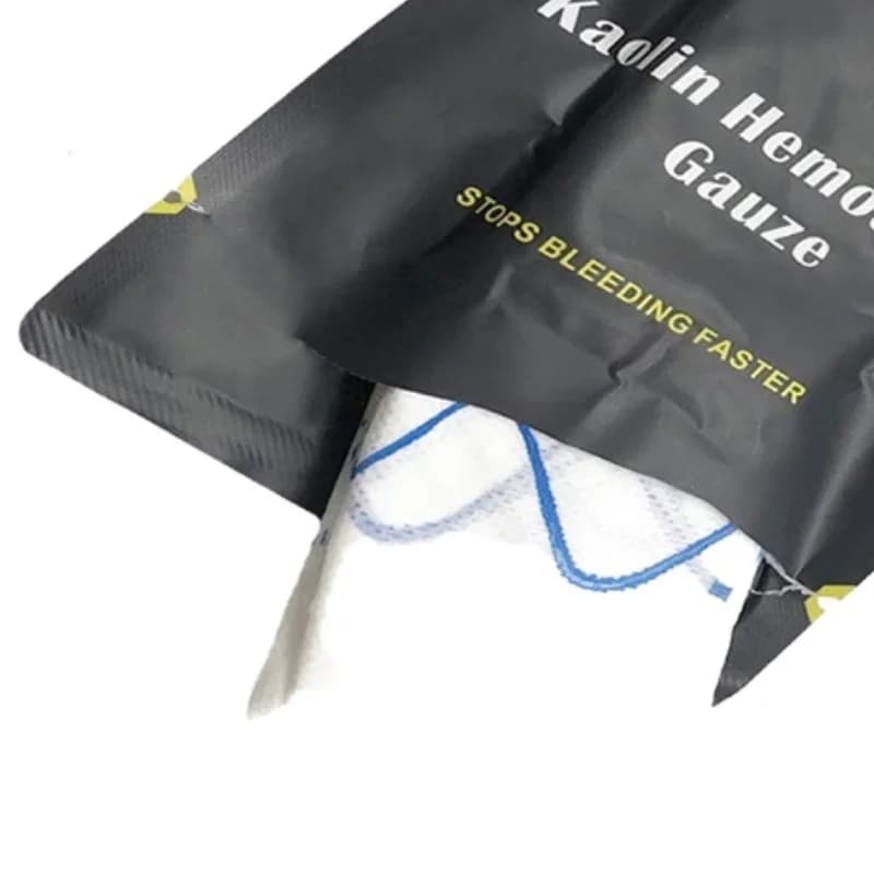 Hemostatic Kaolin Gauze Combat Emergency For Tactical Military First Aid Kit Medical Wound Dressing