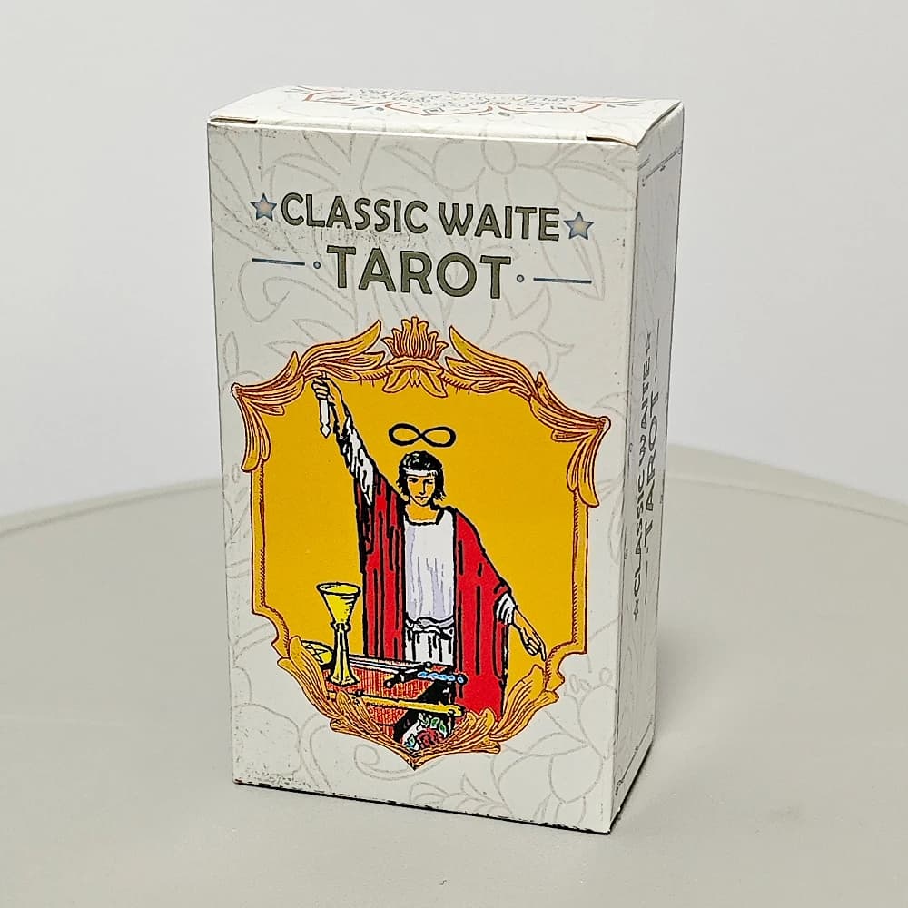 Mazzo di tarocchi Waite classico 10 * 6 cm 78 carte di tarocchi olografiche arcobaleno per principianti