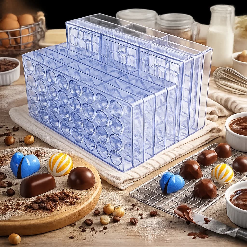 Set di Stampi per Lecca-lecca al Cioccolato Fai-da-Te, 1 Pezzo, Utensili da Cucina per Bambini per Realizzare Dolci e Caramelle Fatte in Casa