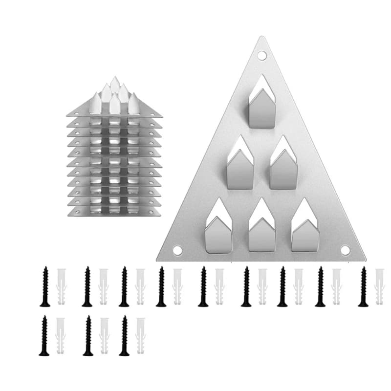 Easyly Install Clip for Acoustic Boards with Triangles for Reduced Mounting Difficulty and Galvanized Steel
