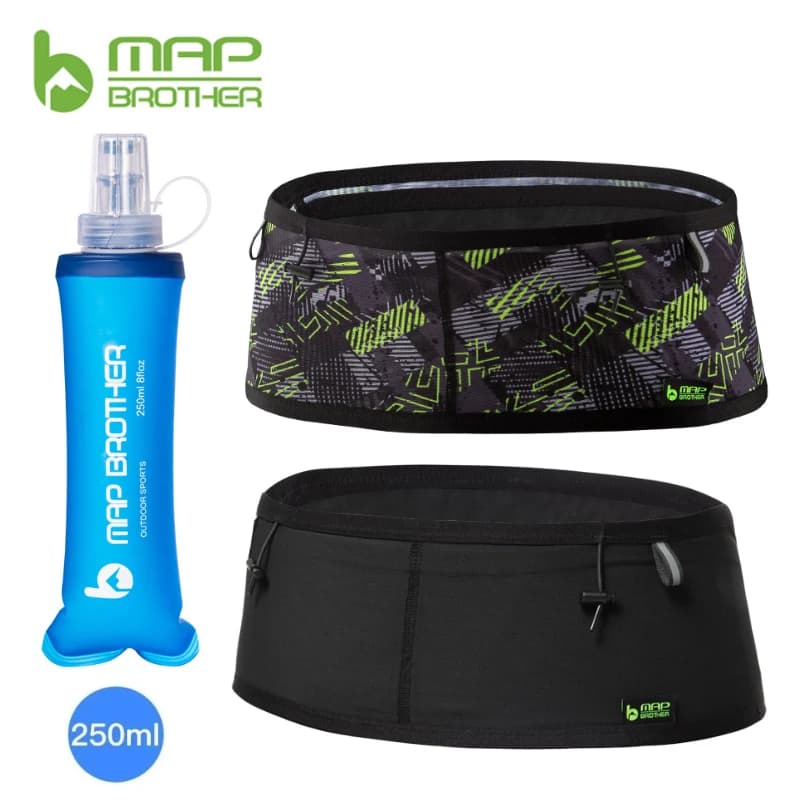 MAP BROTHER W1001 Elastic Sports Waist Bag in Fabric Running Waist Bag with mountaineering bag number for cycling from Triathlon Marathon