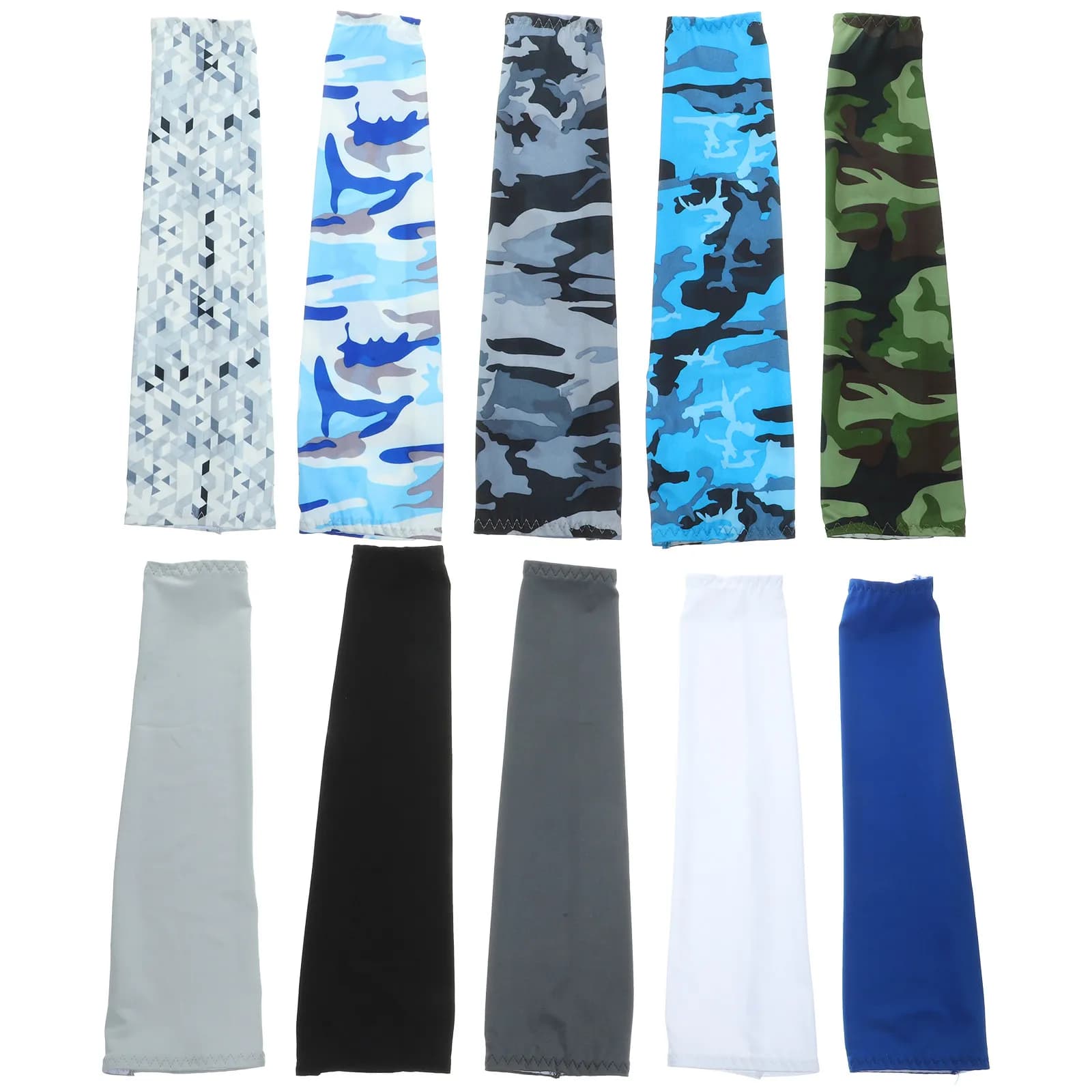 10 Paia di Manicotti Protettivi UV Rinfrescanti per Uomo e Donna, Ideali per Corsa, Escursionismo, Pesca, Basket, Baseball, Pallavolo