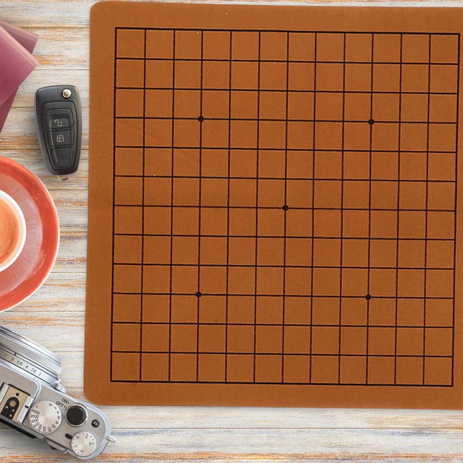 Set di 2 Scacchiere Pieghevoli Portatili a Doppia Faccia per Adulti, Gioco Educativo Go, Design Compatto da Viaggio