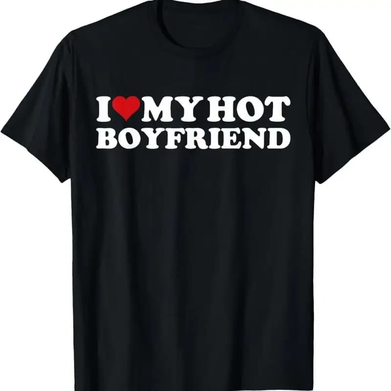 Adoro il mio fidanzato sexy, T-shirt I Love My Hot Boyfriend BF