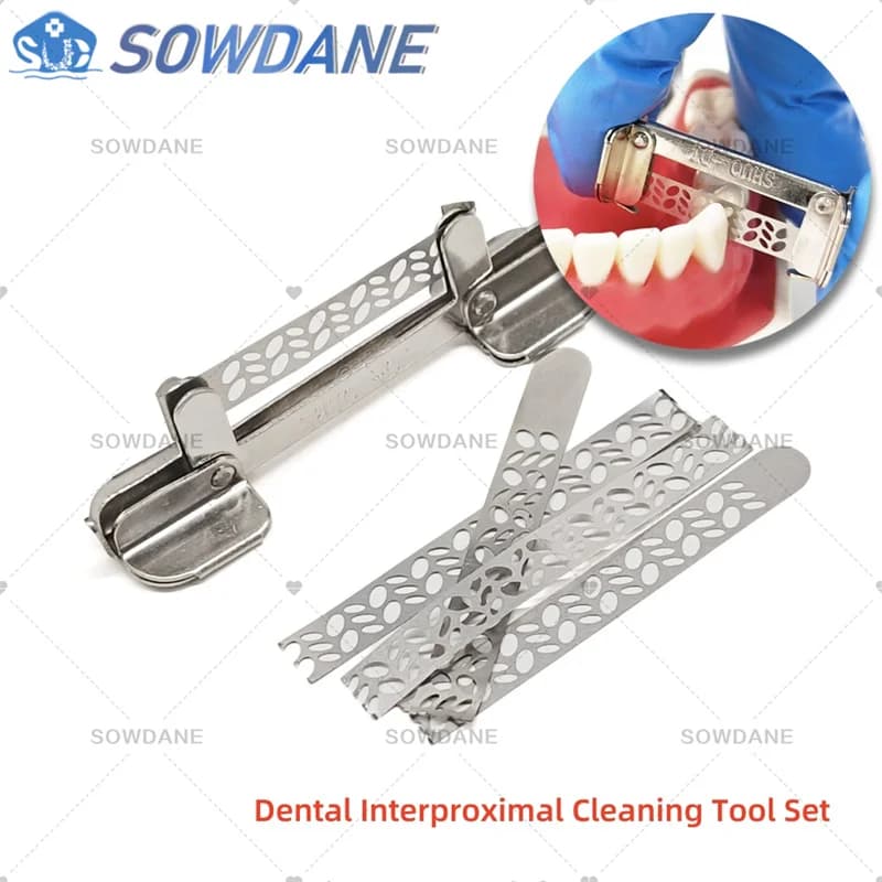Dentale Ortodontico Interprossimale Smalto Reduction Treatment Polystrip Strip Cleaning Strip Polishing Material Tool Set