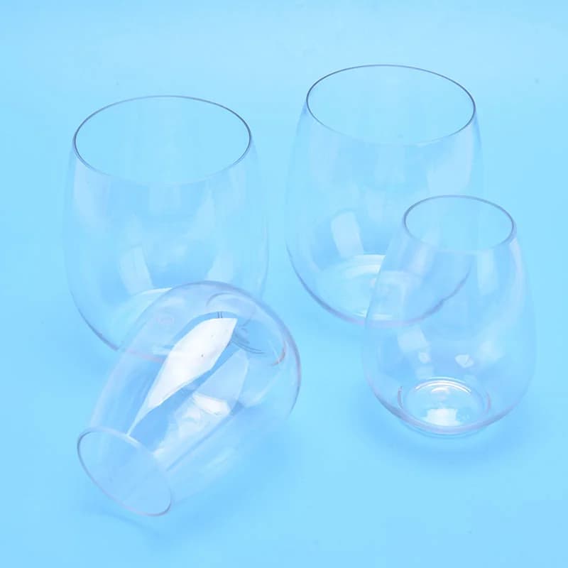 4 pz/set bicchiere da vino infrangibile bicchiere da vino rosso infrangibile per animali domestici bicchieri