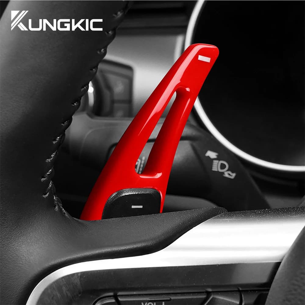 Copertura del cambio al volante dell'auto per Ford Mustang 2015 2016 2017 2018 2019 2020 2021 2022 2023 Accessori di rifinitura in ABS