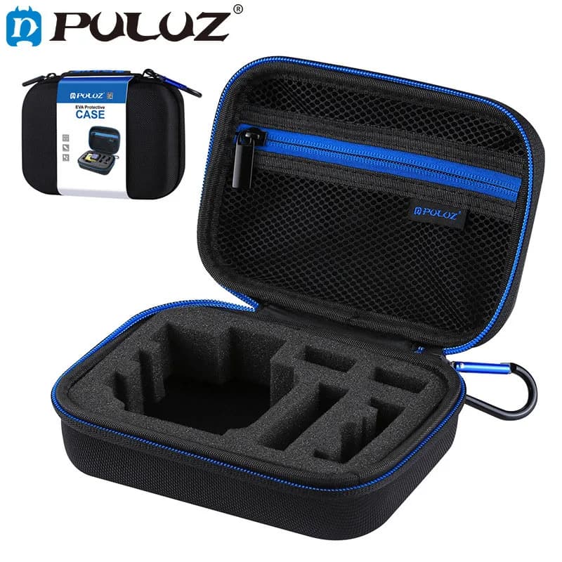 Puluz Small portable case for action camera EVA for GoPro Hero 10 9 8 7 Black Yi 4K Sjcam Sj4000 Eken H9r Box Go Pro accessory