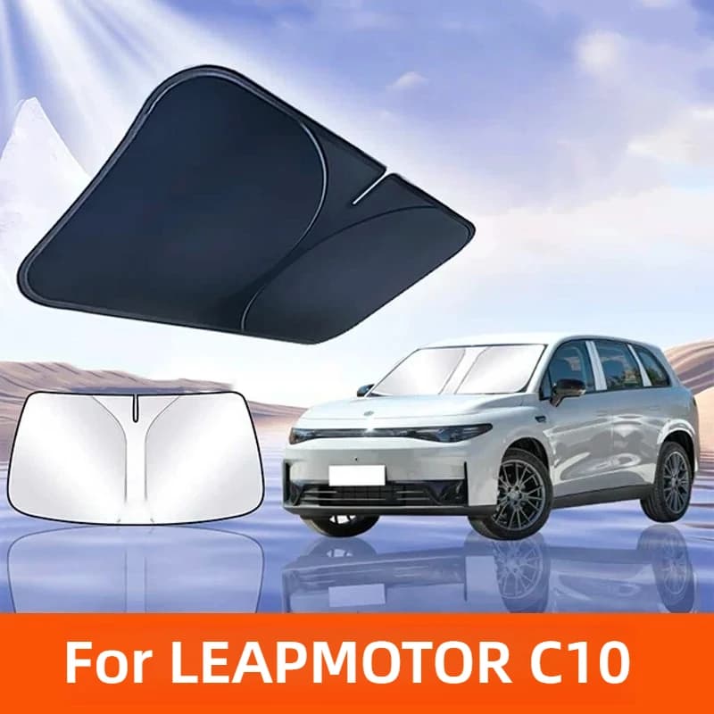 1PCS Per Leapmotor C10 2024 2025 2026 Auto Parabrezza Parasole Copertura Anti UV Protezione Pieghevole e facile da riporre Accessori