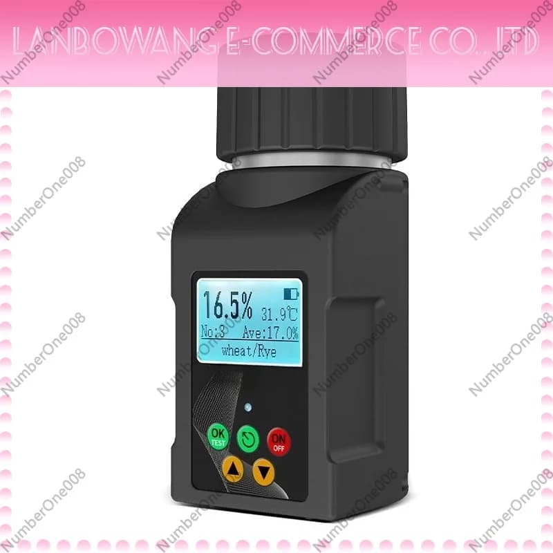 Grain Moisture Meter - Coffee Bean Moisture Tester - Black Pepper, Tea, and Herb Moisture Content Analyzer