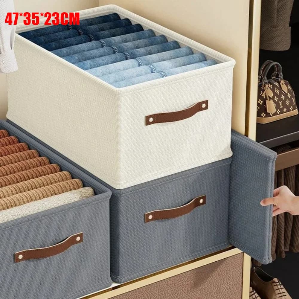 Contenitore portaoggetti in tessuto Oxford per vestiti e giocattoli, cesto portaoggetti senza coperchio per maglioni e calze, armadio portaoggetti inodore per camera da letto