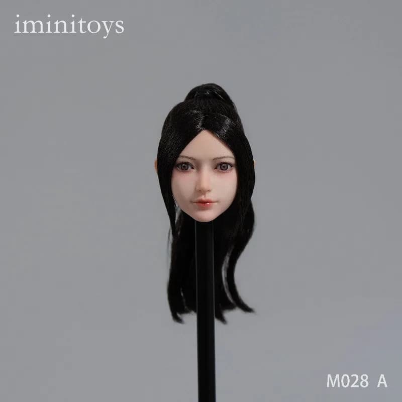Pre-vendita M028 Iminitoys Statuetta in Scala 1/6, Scultura della Testa di Beauty Xuan con Occhi Mobili, Modello Compatibile con Corpo Giocattolo da 12''