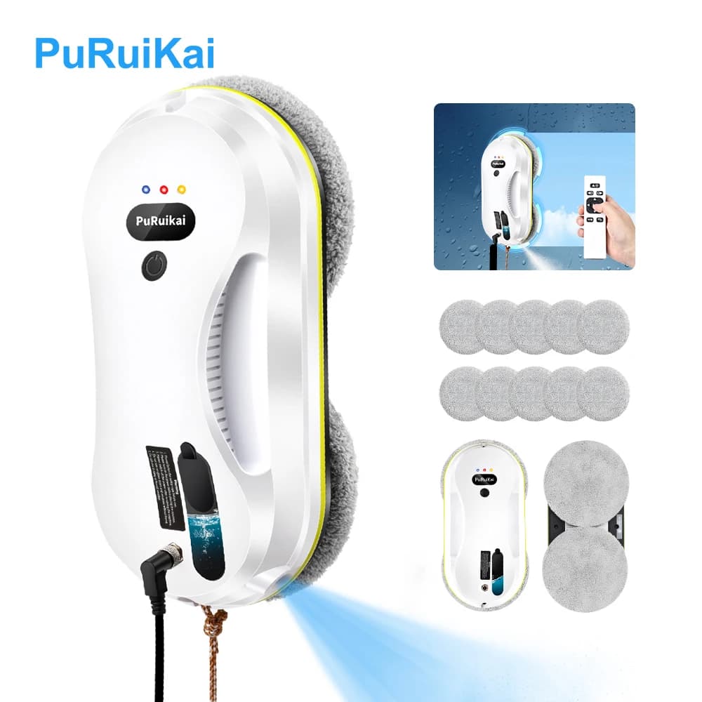 PuPuiKai Home windows pulizia automatica a spruzzo d'acqua robot aspirapolvere telecomando tergicristallo elettrico vetro