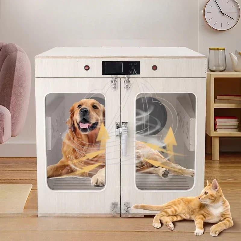 Box Asciugatore Grande per Animali Domestici, Asciugacapelli per Cani e Gatti, Strumento per Toelettatura e Bagno, per Negozi di Animali e Uso Domestico