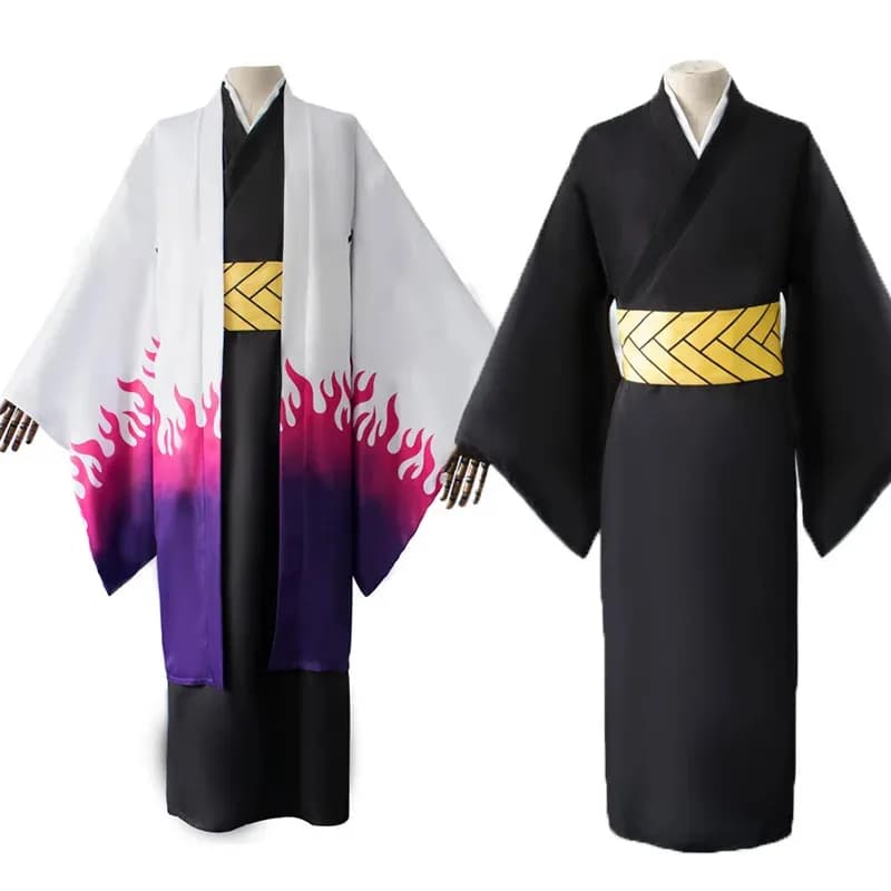 Anime Ubuyashiki Kagaya Costume Cosplay Set completo Kisatsutai Kimono Uniforme Halloween Donna Uomo Gioco di ruolo Vestito Prop