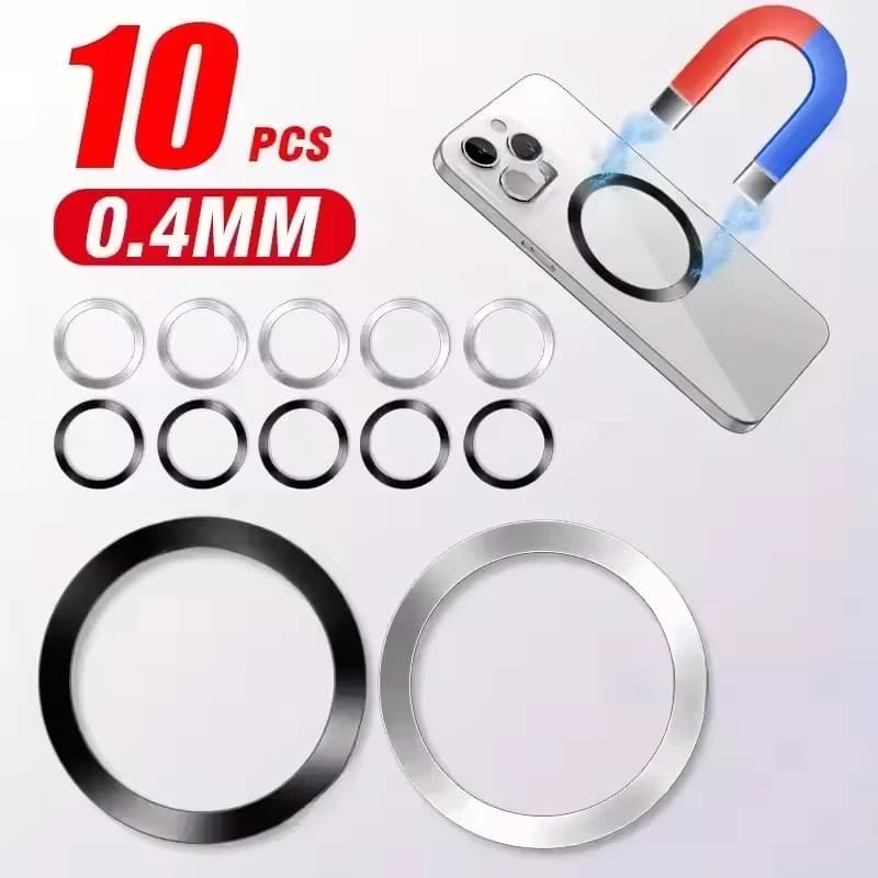 Adesivo universale per anelli metallici per caricabatterie wireless magnetico Magsafe per iPhone Samsung Xiaomi piastra di ferro per caricabatterie per telefono per auto